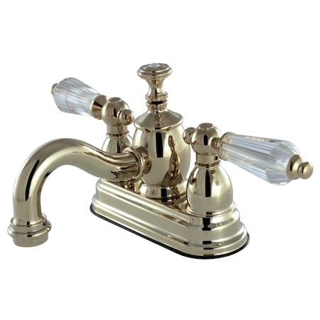 KS7102WLL 4 Centerset Bathroom Faucet, Polished Brass